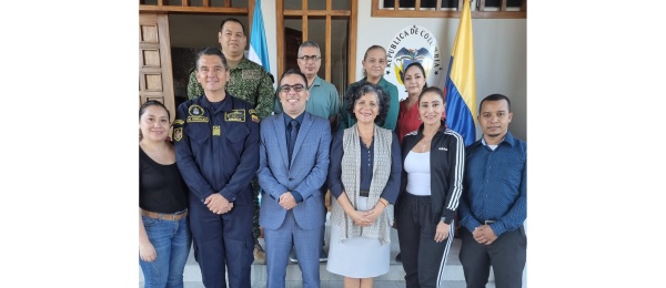 Embajadora de Colombia en Honduras y su equipo de trabajo agradecieron la gestión realizada por el Encargado de Funciones Consulares